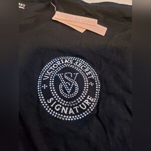 Victoria's Secret Rhinestone Long Sleeve Tshirt Womens Size Large NWT